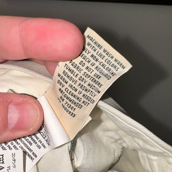 LL Bean Men’s Tan Classic Fit Pants Size 33 - Picture 5 of 5